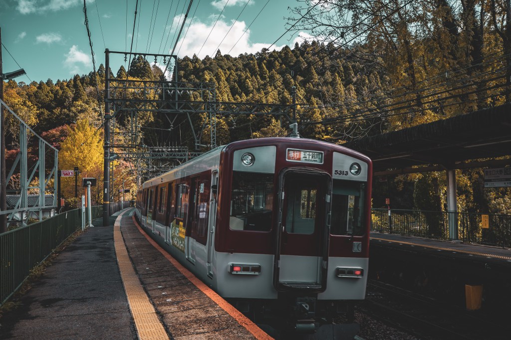 Muroji: Train Approaching Kintetsu Muroguchi-Ono Station