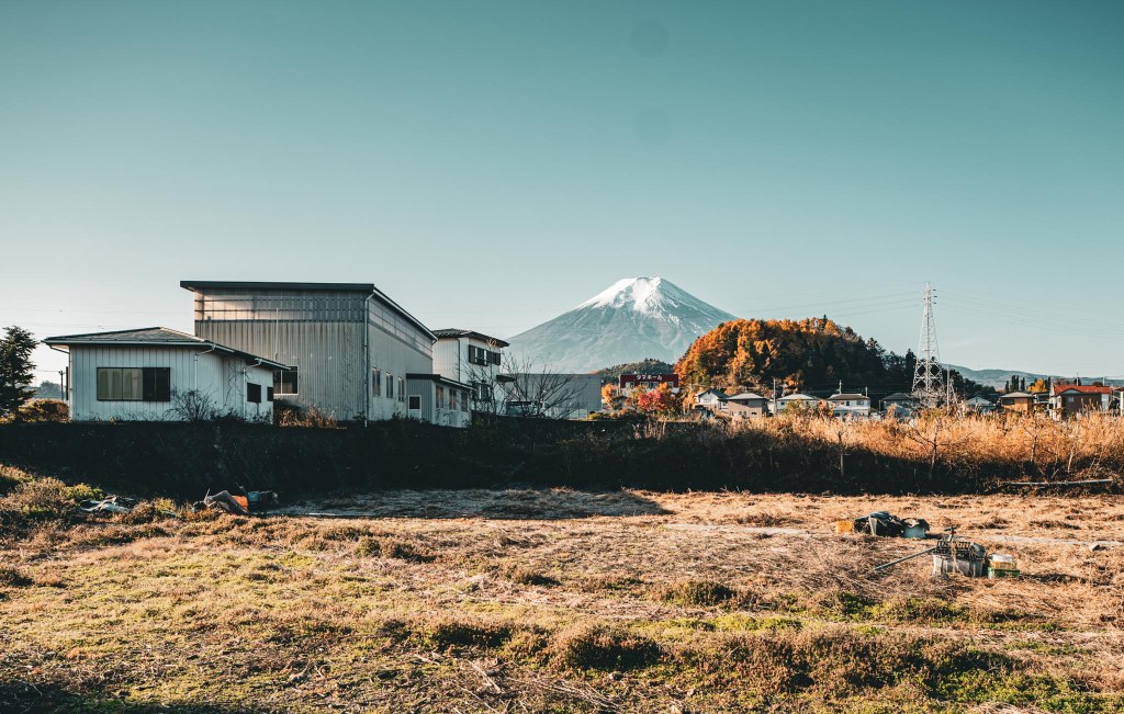 View From Starbucks in Fujiyoshida
